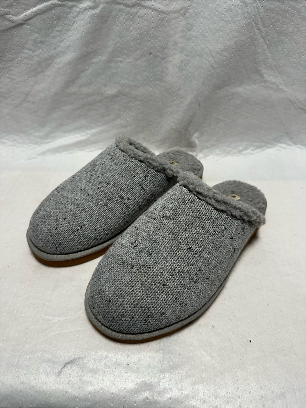 Women’s Grey Knit Slip-On Comfort Loafers
